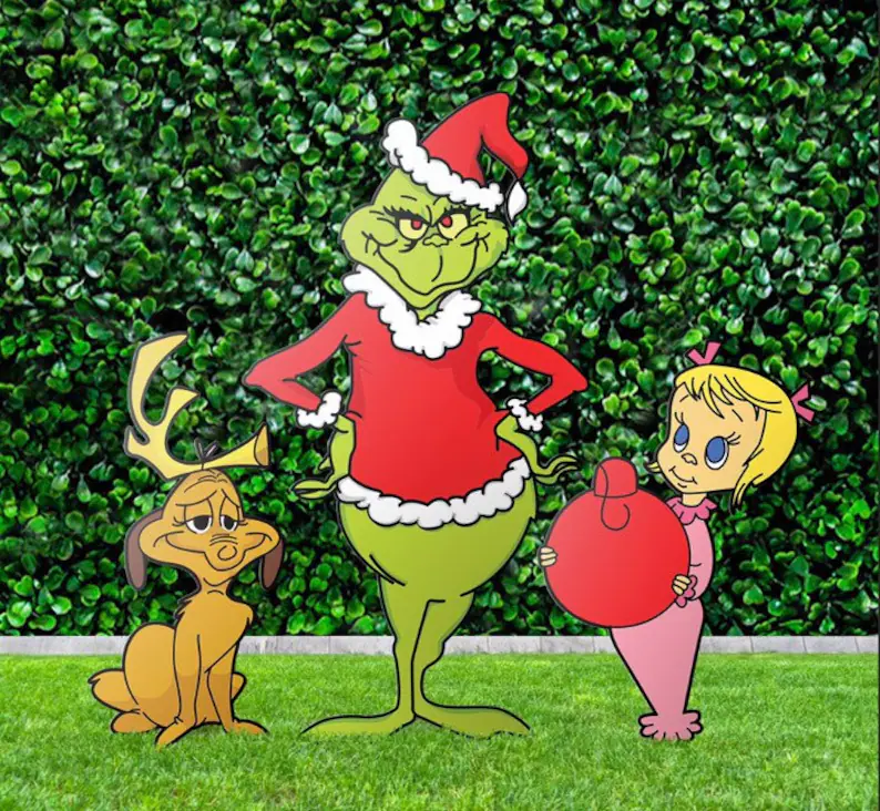 Some cutouts of your favorite Grinch characters.