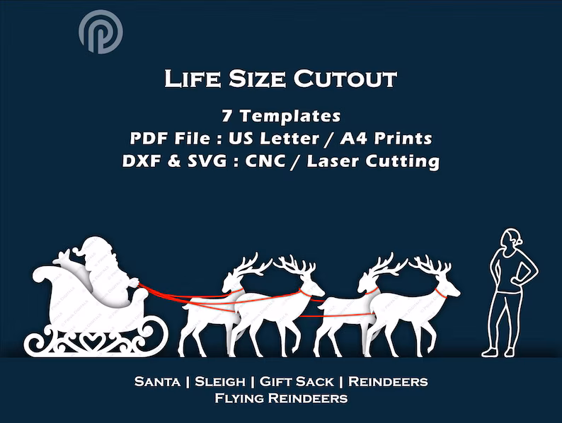A lifesized Santa yard cutout you can make!