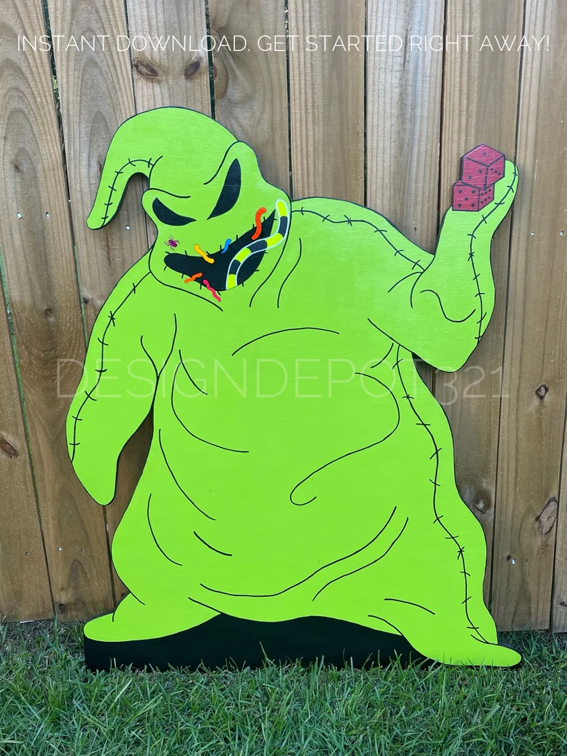 A very cool Oogie Boogie yard decoration you can learn to make.