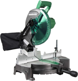 The Metabo HPT 10" Miter Saw is the runner up, and budget option for how inexpensive yet reliable it is.