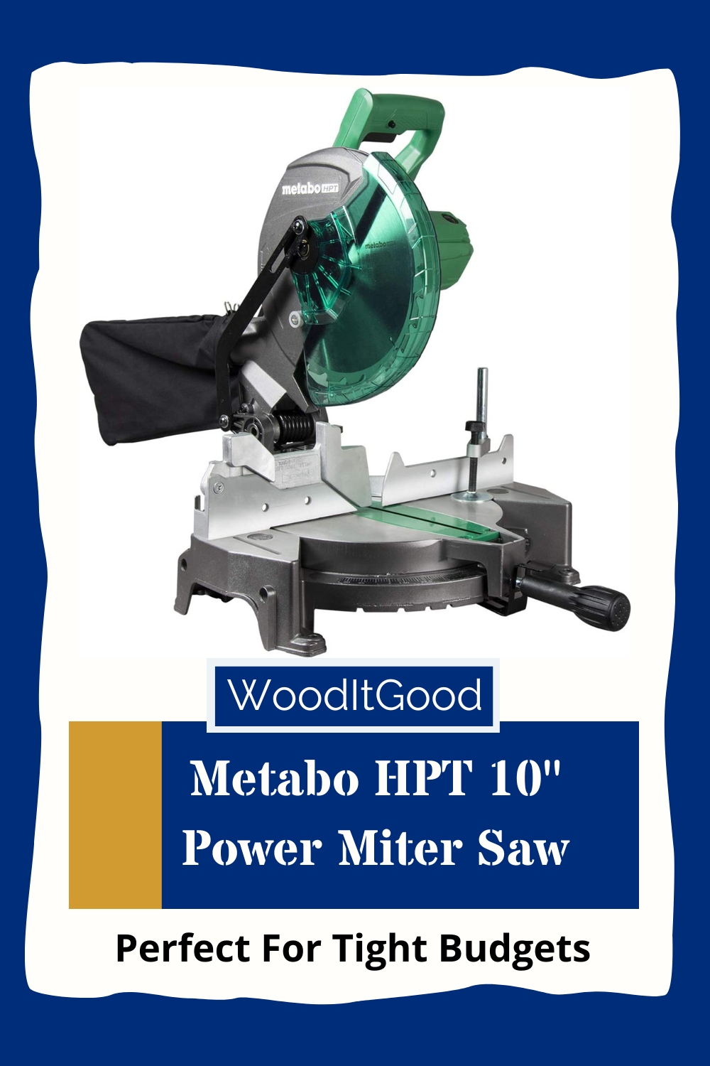 The Metabo HPT 10" Power Miter Saw is the best miter saw if you're working on a budget.