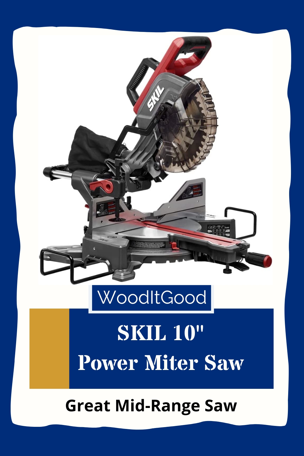 This SKIL 10 Inch Dual Bevel Miter Saw is a nice solid good quality saw for a good price.  It's what I'd qualify as mid-range.