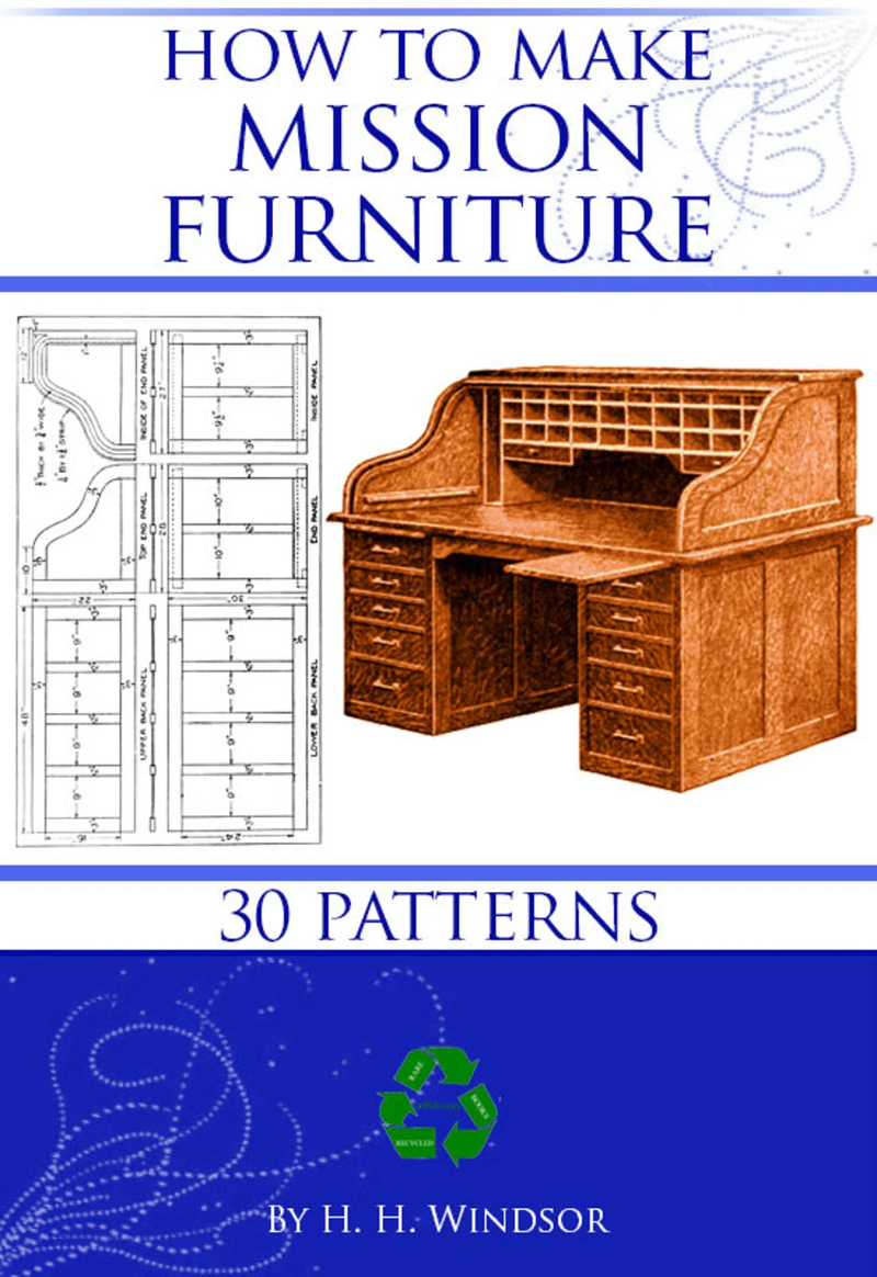 This is a rare book that's now available for download, of 30 Mission Furniture plans.