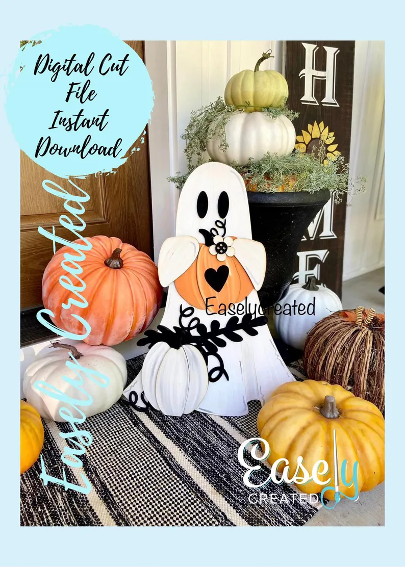 A picture showing you the porch ghost you can make.