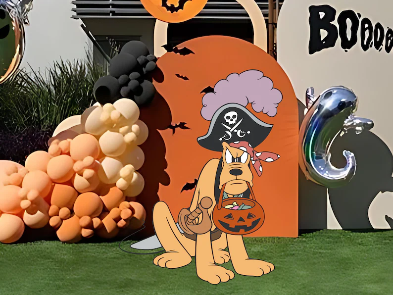 A picture of a Pluto the dog you can make for your yard for halloween.