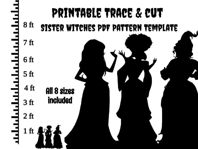 A picture of a familiar sister witch duo that you can use for a template.