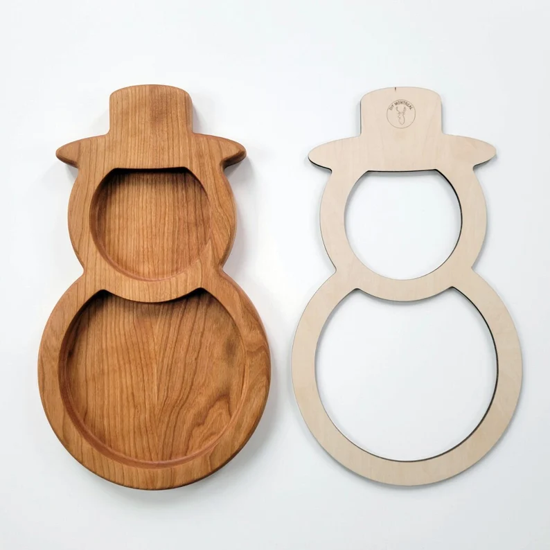 A very cute snowman tray router template you can get.