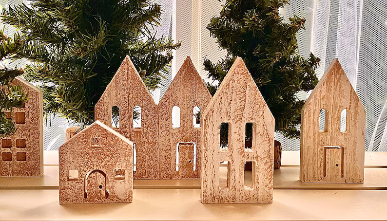 Wooden scandinavian christmas decorations you can make.