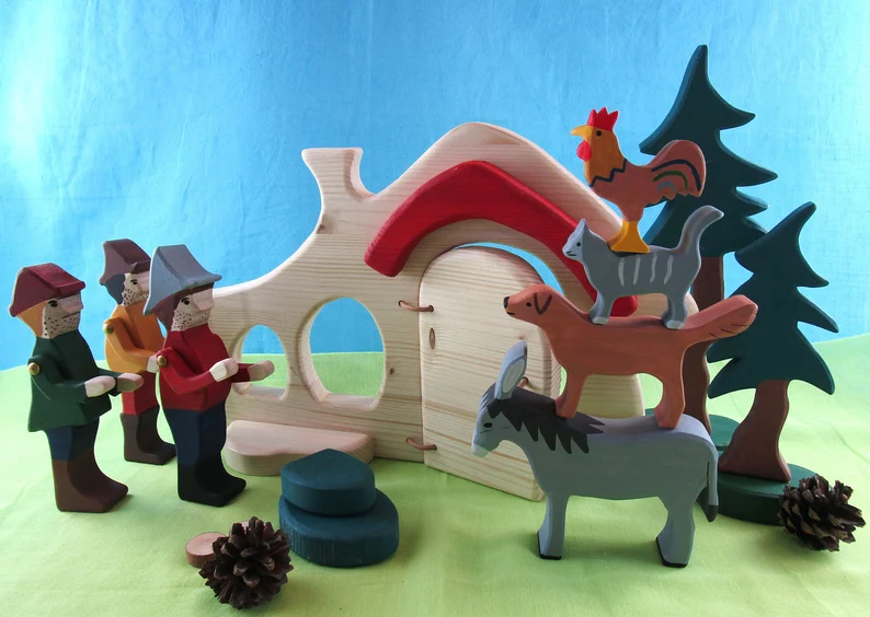 A fairytale scene that you can learn to make with woodworking.