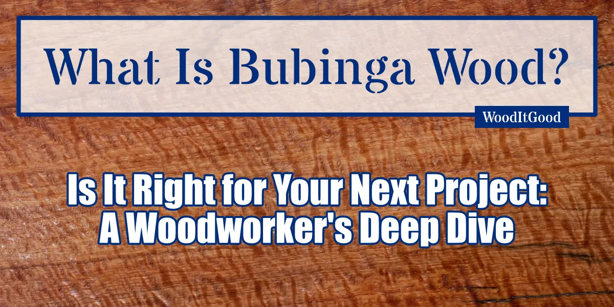 The top image of the page, introducing the topic: What is Babinga Wood?