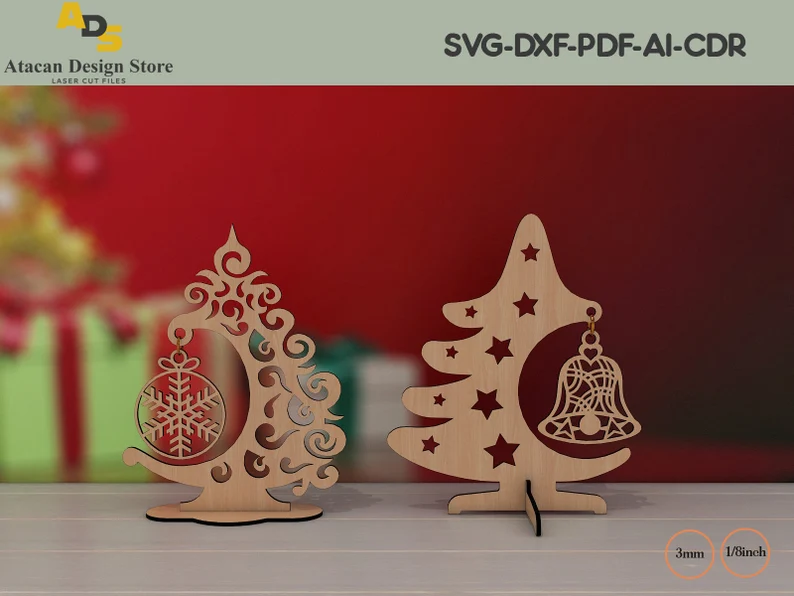 Laser cut wood Christmas patterns you can make.