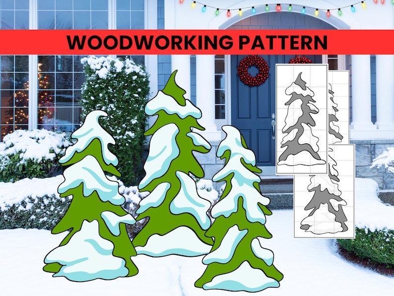 A Christmas tree cutout pattern for your yard.