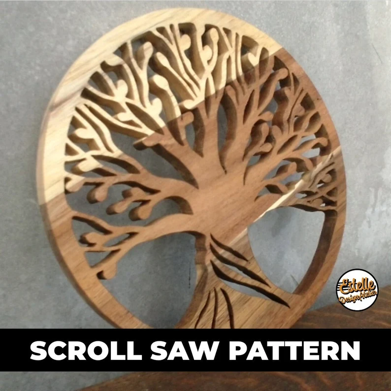 A tree of life scroll saw pattern you can make.