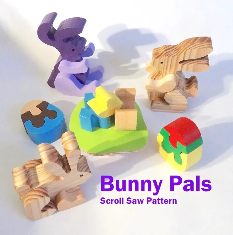 Some scroll saw bunny patterns to help make some cute little toys.
